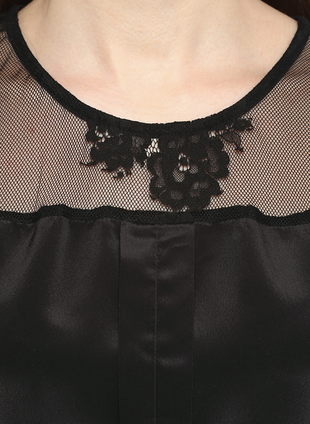 PORSORTE Women's Polyester Net Lace Top - www.porsorte.in