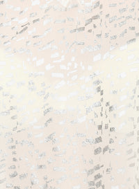 Porsorte Foil Print Offwhite mesh Spandex Top - www.porsorte.in