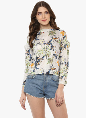 Porsorte Digital Printed Viscose Rayon Multicolor Top - www.porsorte.in
