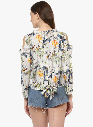 Porsorte Digital Printed Viscose Rayon Multicolor Top - www.porsorte.in