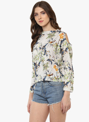Porsorte Digital Printed Viscose Rayon Multicolor Top - www.porsorte.in