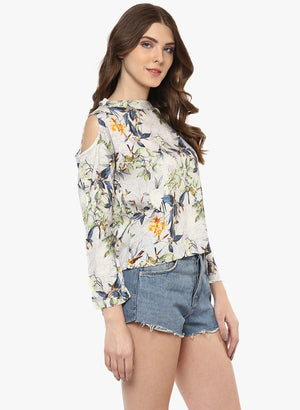 Porsorte Digital Printed Viscose Rayon Multicolor Top - www.porsorte.in