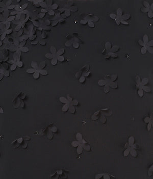 PORSORTE Women's Black Polyester Solid Dress - www.porsorte.in