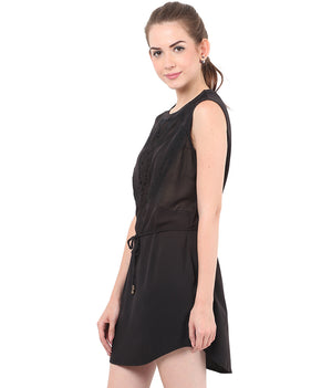 PORSORTE Lacy cut outs detailed Party Dress - www.porsorte.in