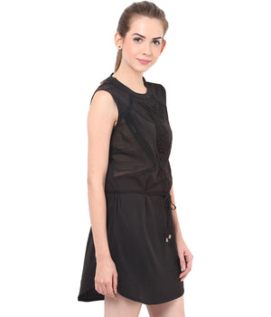 PORSORTE Lacy cut outs detailed Party Dress - www.porsorte.in