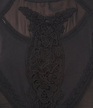 PORSORTE Lacy cut outs detailed Party Dress - www.porsorte.in