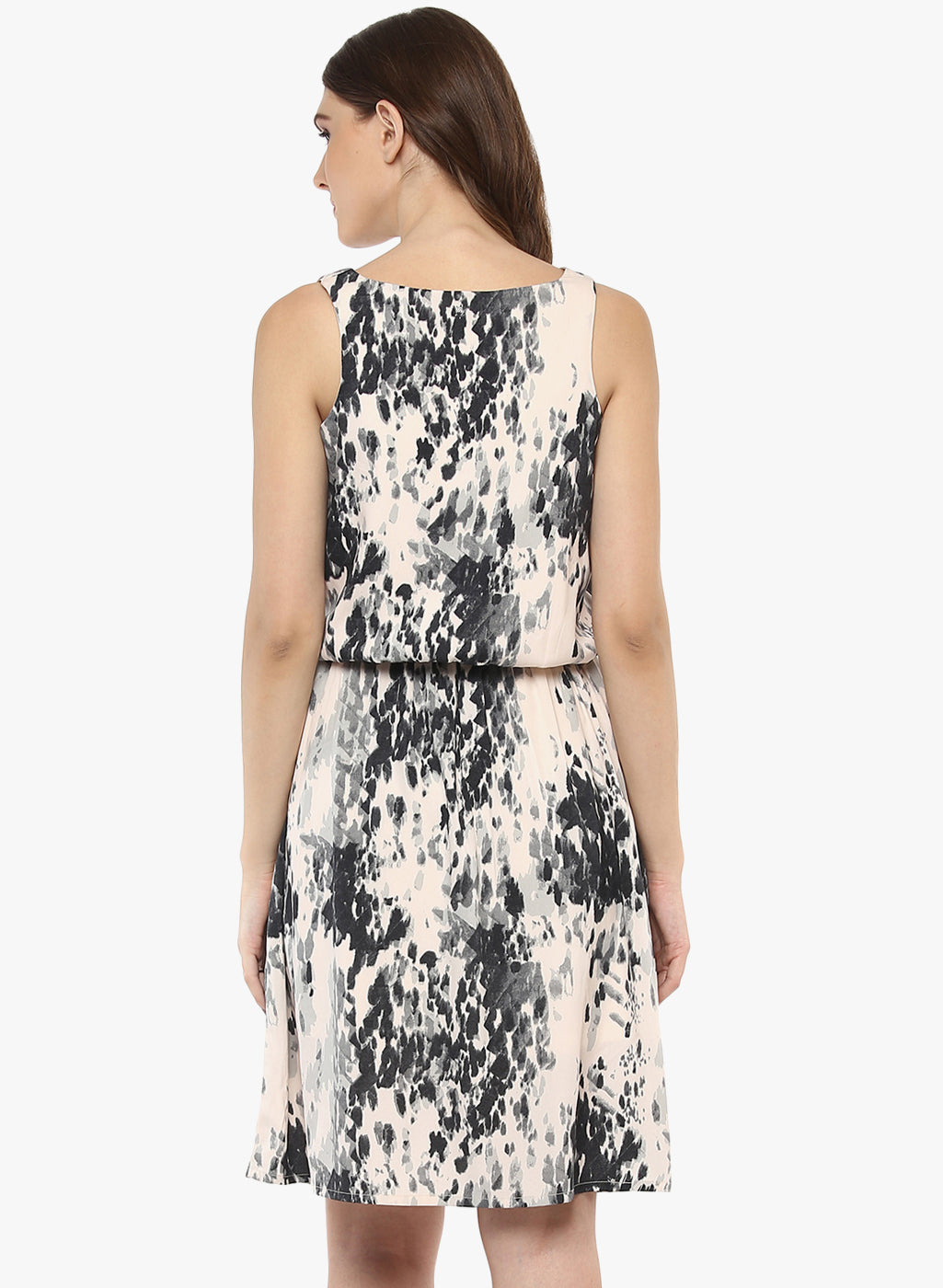 PORSORTE Women Fit and Flare Pink Dress - www.porsorte.in