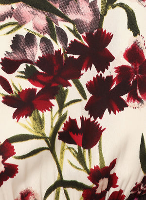 PORSORTE Women's Multicolor Floral Print Dress - www.porsorte.in