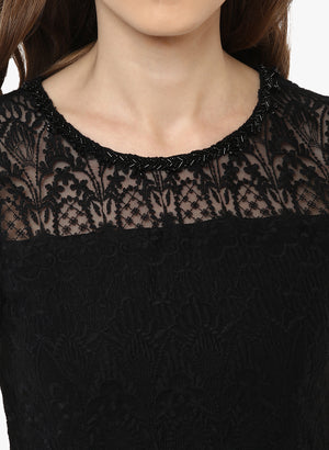 PORSORTE  Lacy  dress - www.porsorte.in