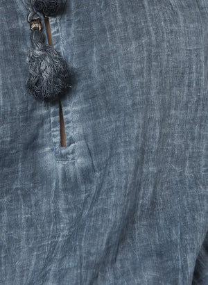 Porsorte Washed Cotton Club Denim Look Dress - www.porsorte.in