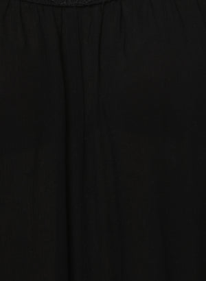 Porsorte Women's Long Black Viscose Party Dress - www.porsorte.in