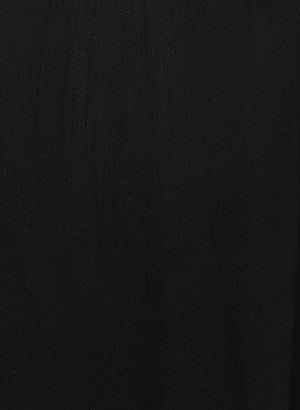 Porsorte Women's Black Viscose Crepe Embellished Casual Shift Dress - www.porsorte.in