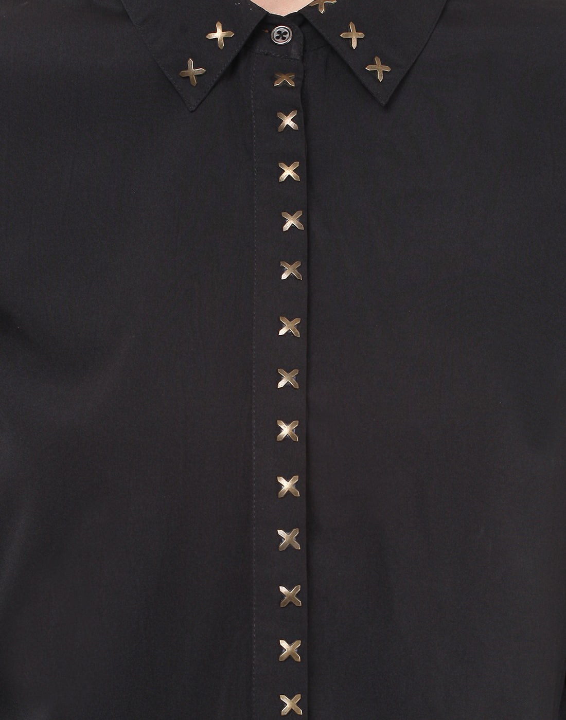 PORSORTE Jumpsuit with metal hot fix details - www.porsorte.in