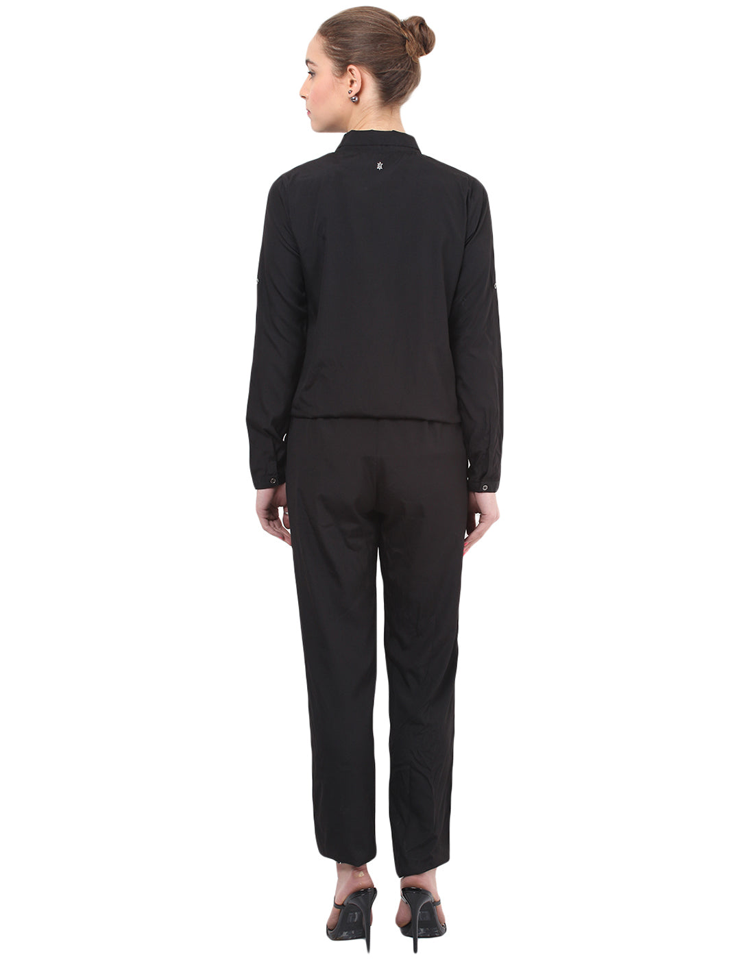 PORSORTE Jumpsuit with metal hot fix details - www.porsorte.in