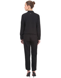 PORSORTE Jumpsuit with metal hot fix details - www.porsorte.in