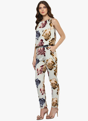PORSPORTE Flower digital Printed jumpsuit - www.porsorte.in